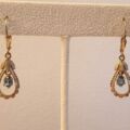 Topaz Dangle Drop Earrings in 9ct Gold