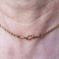Fancy Link Chain with Dog Clip in 9ct Rose Gold