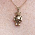 Articulated Teddy Bear Pendant in 9ct Gold