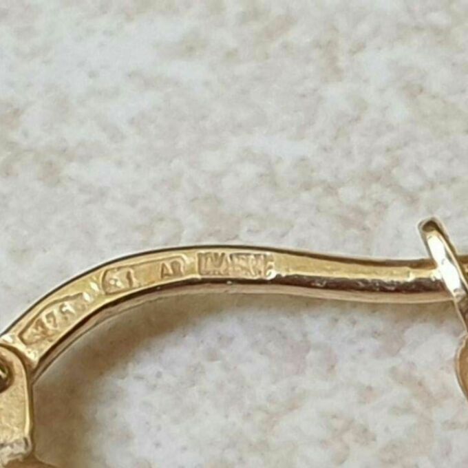 Geometric Design Hoops in 9ct Gold