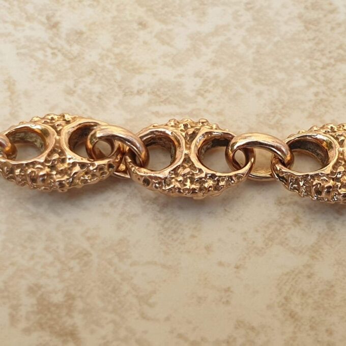 Mariner Link Bracelet in 9ct Rose Gold 7 1/2 inches