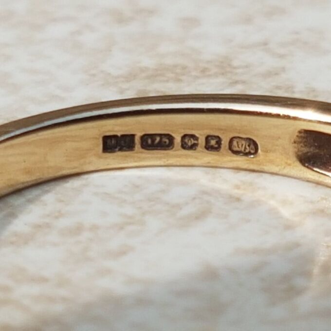 Ruby and Diamond Stacking Band in 9ct Gold, a UK K or a US 5 1/2.