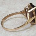 Smoky Quartz Ring in 9ct Gold.