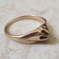 Diamond Solitaire Ring in 10K Gold,  a UK N or a US 7.