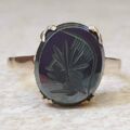 Hematite Centurion Intaglio Ring in 9ct gold, a UK N or a US 7