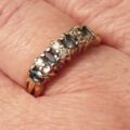 Marquise Cut Topaz and Paste Ring in 9ct Gold, a UK L or a US 6.