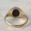 Oval Bloodstone Signet Ring in 9ct Gold, a UK M 1/2 or a US 6 3/4