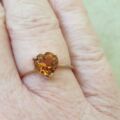 Citrine Heart Ring in 9ct Gold.