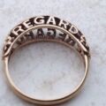 REGARD Acrostic Ring in 9ct Gold, a UK L 1/2 or a 6 1/4