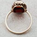 Garnet Cabochon Ring in 9ct Gold, a UK M – M 1/2 or a US 6 1/2.