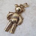 Articulated Teddy Bear Pendant in 9ct Gold