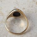 Oval Bloodstone Signet Ring in 9ct Gold, a UK M 1/2 or a US 6 3/4