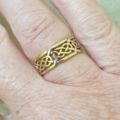 Celtic Knot Band Ring in 9ct Gold, a UK K 1/2 or a US 5 3/4