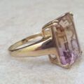 Ametrine Solitaire Ring in 9ct Gold, a UK O 1/2 or a US 7 1/2