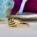Wave Design Ring in 9ct Gold.