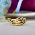 Wave Design Ring in 9ct Gold.