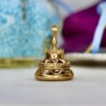 Ornate Onyx Intaglio Fob Pendant in 9ct Gold.