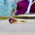 Synthetic Purple Sapphire Ring in 9ct gold.
