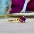 Synthetic Purple Sapphire Ring in 9ct gold.