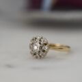 Pretty Geometric Design Diamond Ring in 18ct Gold