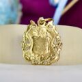 Ornate Shield Medallion in 9ct Gold.