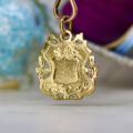 Ornate Shield Medallion in 9ct Gold.