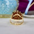 Huge Statement Garnet Cluster ring in 9ct Gold.