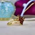 Huge Statement Garnet Cluster ring in 9ct Gold.