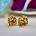 Knot Stud Earrings in 9ct Gold.