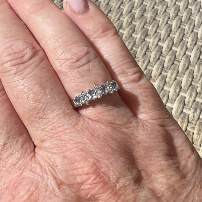 Marquise or Navette Topaz Ring in 9ct Gold.