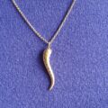 Cornicello Horn Pendant in 9ct Gold