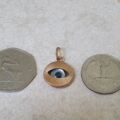 Evil Eye Charm Pendant in 9ct Gold