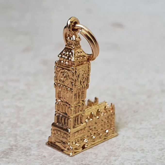 Big Ben, Westminster, Pendant Charm in 9ct Gold
