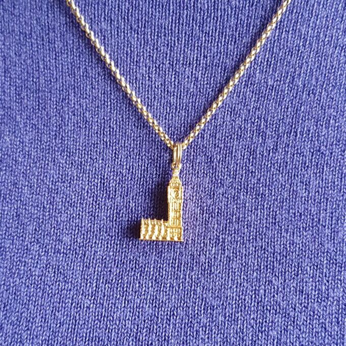 Big Ben, Westminster, Pendant Charm in 9ct Gold