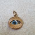 Evil Eye Charm Pendant in 9ct Gold