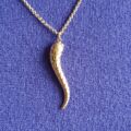 Cornicello Horn Pendant in 9ct Gold