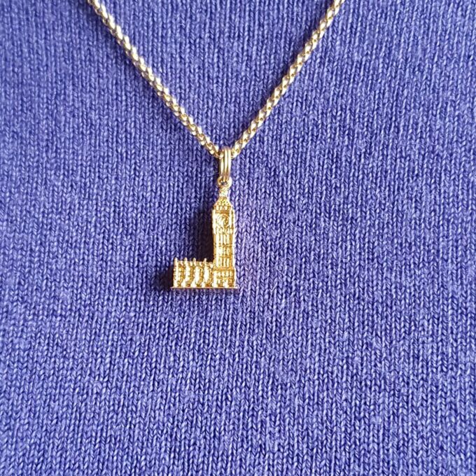 Big Ben, Westminster, Pendant Charm in 9ct Gold