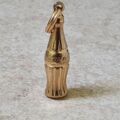 Coca Cola Bottle Charm Pendant in 9ct Gold