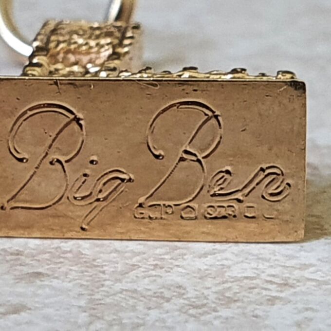 Big Ben, Westminster, Pendant Charm in 9ct Gold
