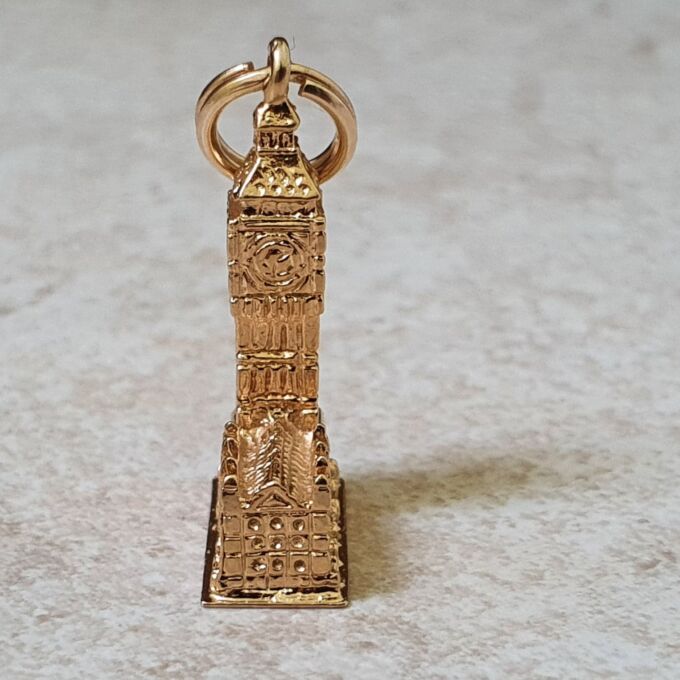 Big Ben, Westminster, Pendant Charm in 9ct Gold