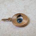 Evil Eye Charm Pendant in 9ct Gold