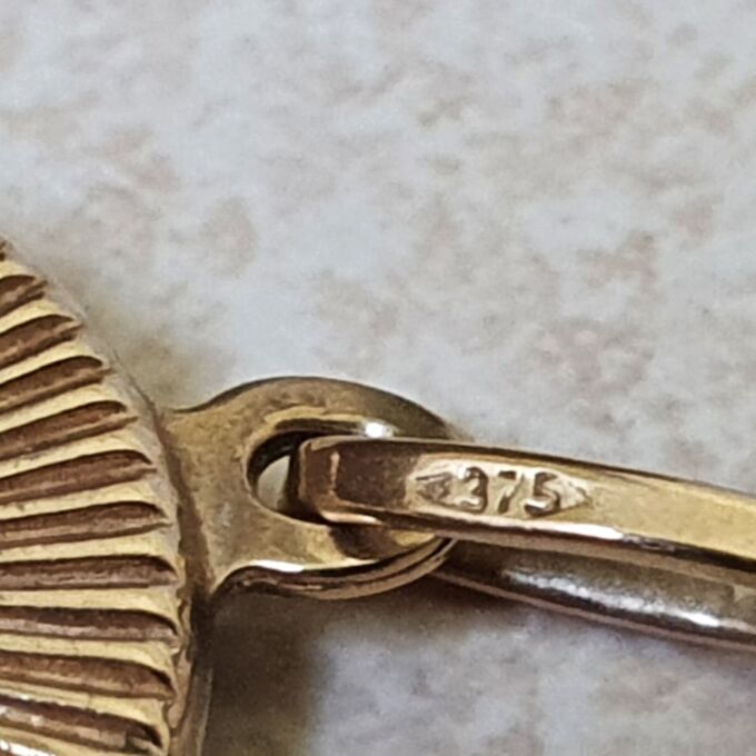 Evil Eye Charm Pendant in 9ct Gold