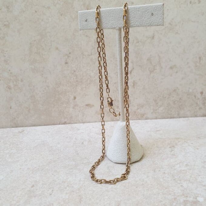 Reserved – Heavy Cable Chain in 9ct Gold, 19 inches.