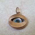 Evil Eye Charm Pendant in 9ct Gold