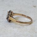 Opal and Sapphire Cluster Ring in 9ct Gold