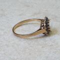 Opal and Sapphire Cluster Ring in 9ct Gold