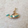 Whale Charm Pendant in 9ct Gold