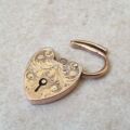 Heart Padlock in 9ct Gold
