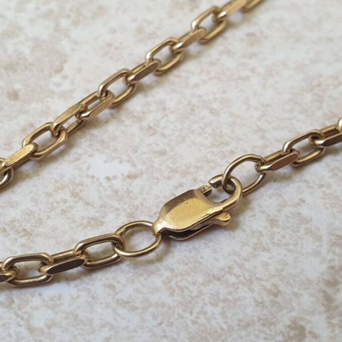 Reserved – Heavy Cable Chain in 9ct Gold, 19 inches.