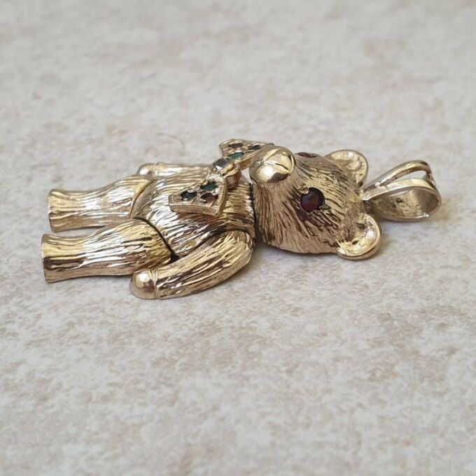 Teddy Bear Pendant in 9ct Gold
